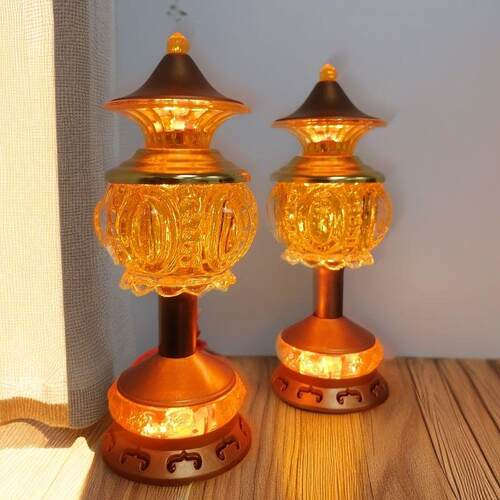 led招财财神灯长明爷供灯