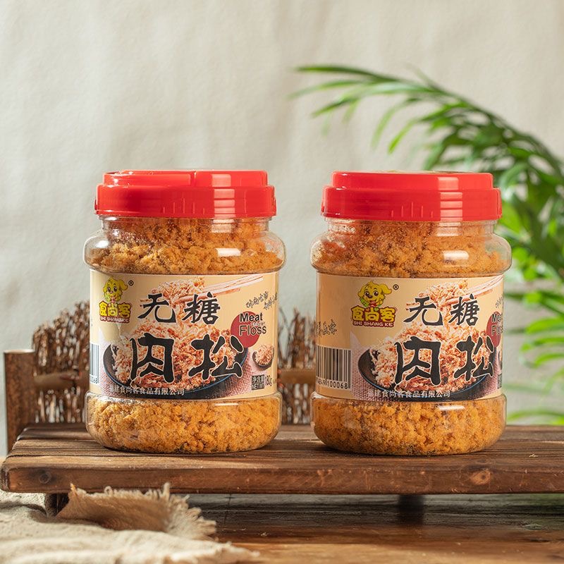 减肥解馋小零食无糖肉松控糖期营养高蛋白烘焙肉松原味儿童孕妇高钙辅食低卡低脂健身人群居家追剧轻食伴侣易携带补能量宿舍小吃​