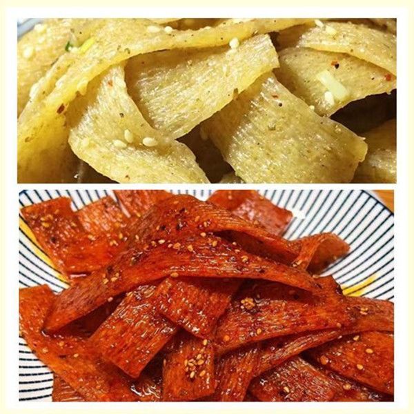 陕西风味发货手工辣条自制咸口五香麻辣的网红零食休闲追剧解馋