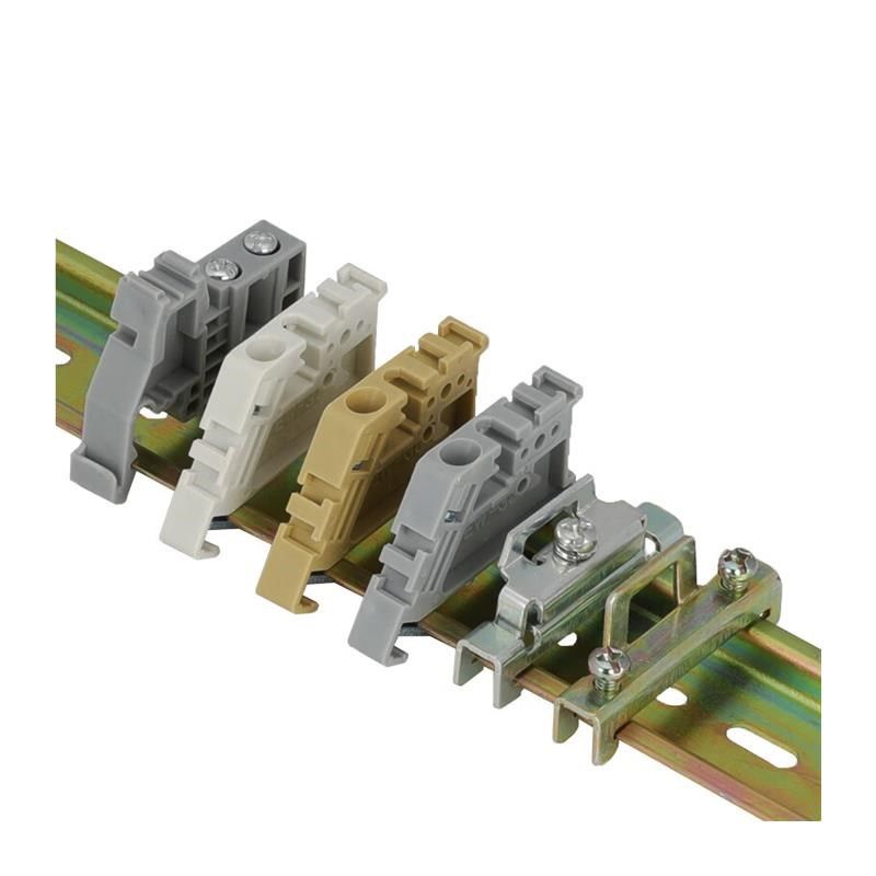 铸固C45导轨EW-35固定u件单双层终端堵头空开接线端子排卡扣挡片E