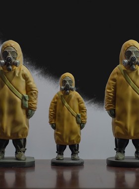 原创艺术摆件《面具》新款潮玩手办轻奢雕塑桌面客W厅礼物创意装