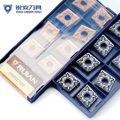 锐安菱形a双面数控刀片CNMG120408-GM RC6225黑色RC6125黄色钢件