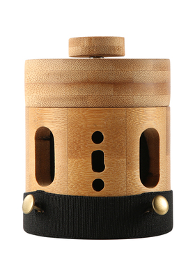 观二心艾灸盒随身灸家用无烟y艾灸罐竹木制防烫雷火灸悬灸盒器具