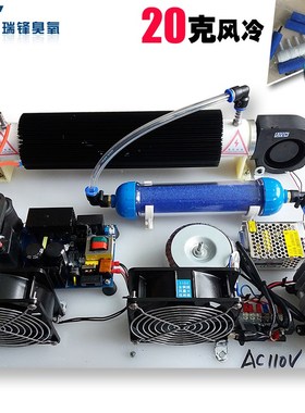 6克DIY110V家用石英管抗病毒臭氧H发生器空气消毒杀菌水处理鱼缸