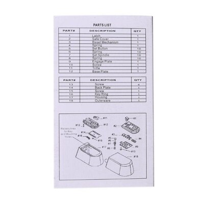Outdoor Wall Moumnt Spare Key Safe Storage Box Waterproof Pu