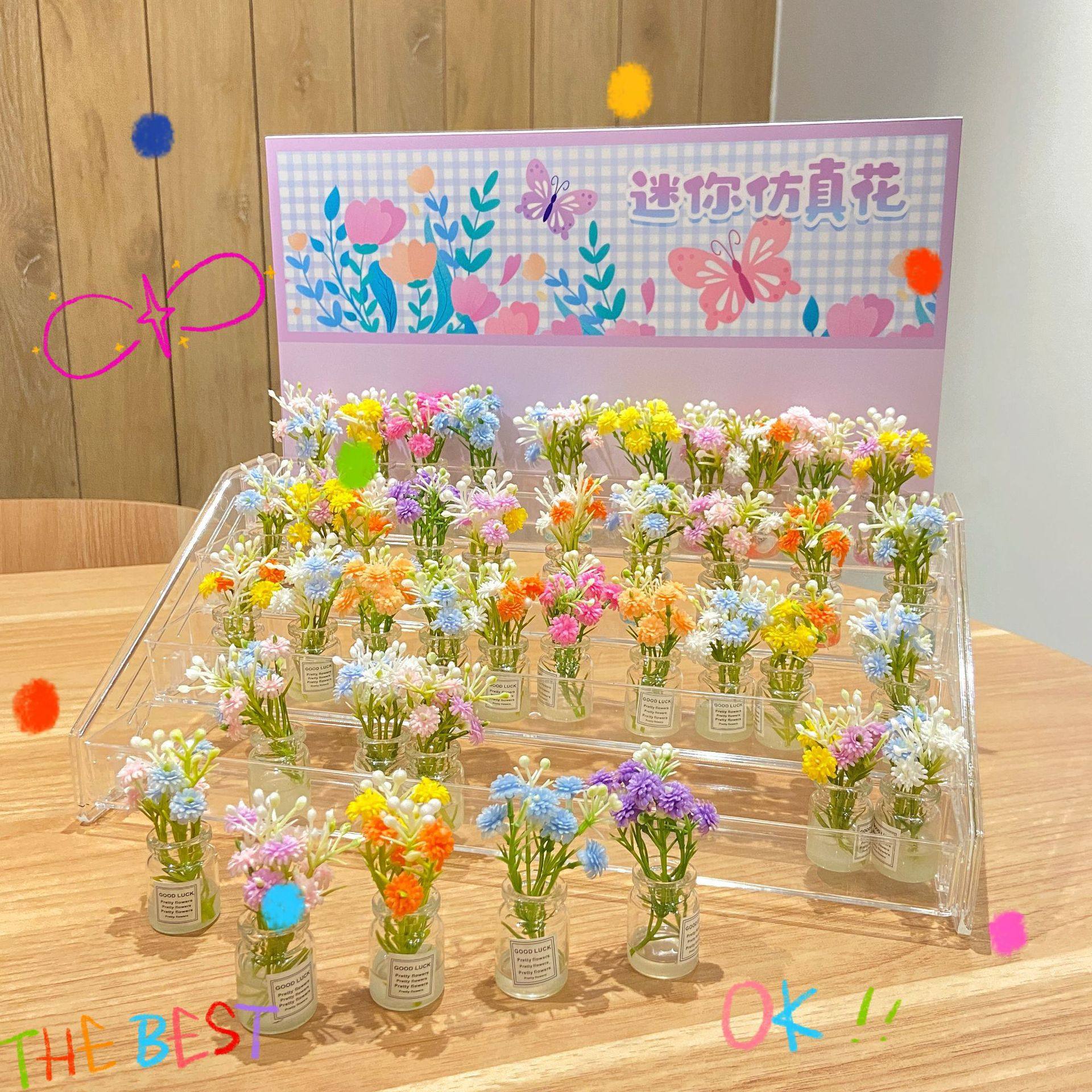 小红书抖音网红同款迷你小花瓶仿真花小清新桌面摆件装饰品小花瓶,家居饰品,桌面摆件,淘宝优惠券,粉丝福利购,淘宝优惠卷