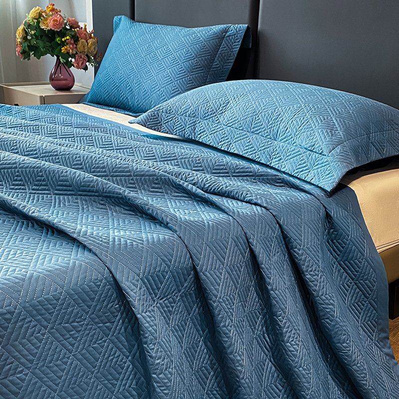 床盖纯色100全棉三件套纯棉加厚绗缝夹棉四季通用加大床单床垫,床上用品,床盖,淘宝优惠券,粉丝福利购,淘宝优惠卷