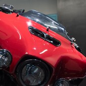 Advanblajck哈雷旗舰大道滑翔改通风口装 饰罩带LED灯匹配原厂颜色