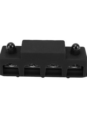 房车游艇Md8/M10汇流排接线螺柱 红黑色4螺柱配电块汇线排配端子