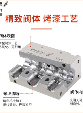 4M/N310-10直孔贴面式气动球阀打刀缸专用板式电磁阀4RM210-08/L/