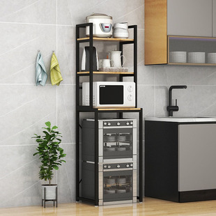 消毒柜小冰箱顶部k上方落地置物架电饭锅烤箱微波炉多层整理收纳