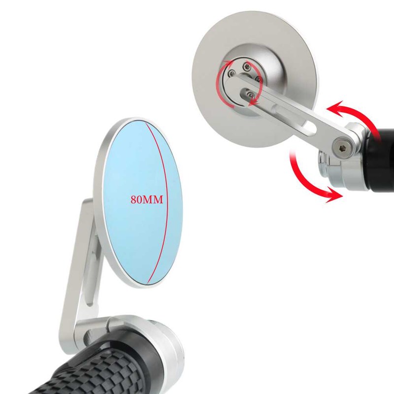 适用凯旋三叉戟660 765RS T120 街双 改装复古O后视镜Bobber手把