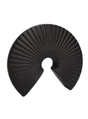 现代简约创意扇形树脂摆件售楼z部样板间家居客厅北欧软装饰品摆