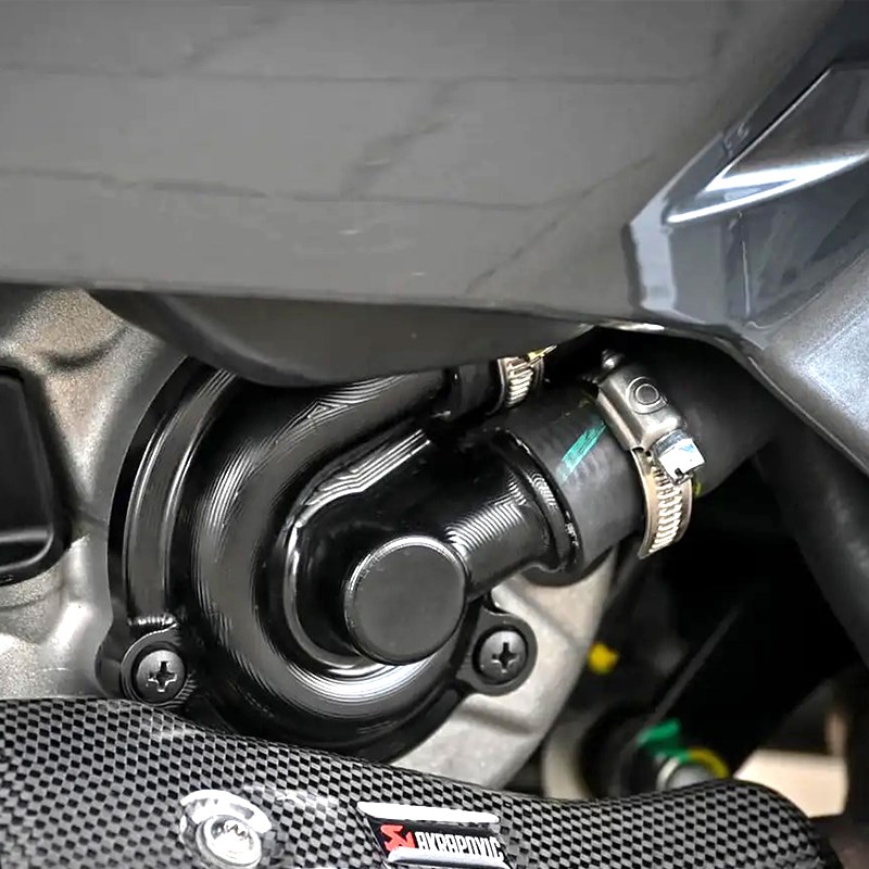 适用 vespa gts300水泵盖 维斯帕GTV6日改装件水帮浦盖GTWS250 20