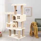 猫爬架实木大型j清仓太空舱猫窝别墅猫猫抓板通天柱四季 猫跳台