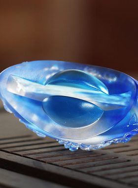 琉璃元宝名片夹i摆件居家客厅茶几办公前台桌面摆放装饰名片收纳