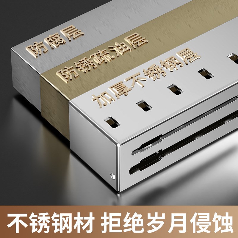 不锈钢厨房刀具壁挂式q多功能刀架置物架免打孔筷子筒一体收纳架