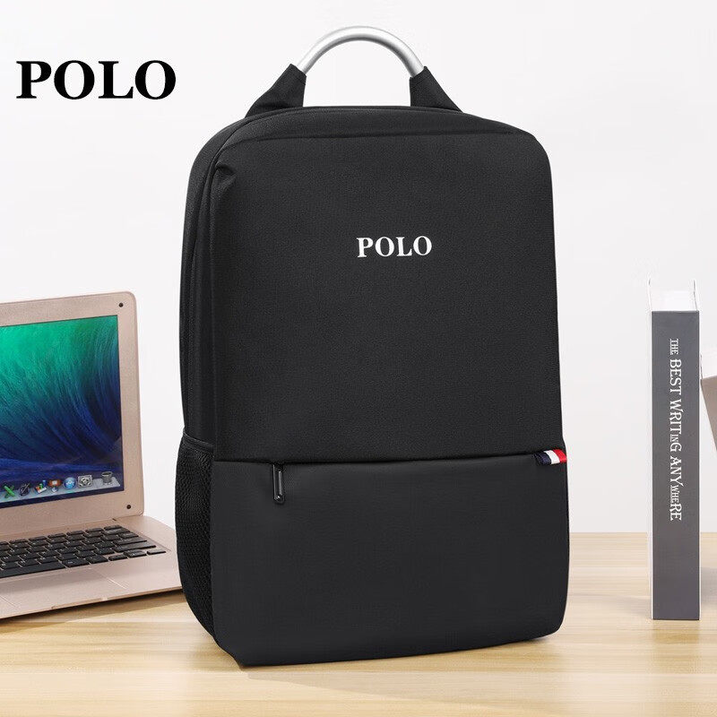 POLO双肩包男士休闲旅行背包男书包大容量电脑包15英寸Polo093051