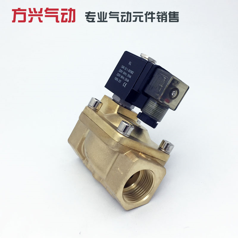 PU225-08A SLP-25 1寸先导式电磁阀 新恭型水阀气阀16公斤 AC220V
