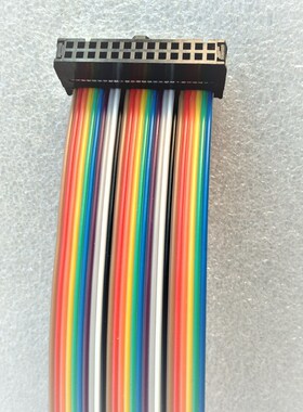 40Pin彩排线牛角34P排线20芯MIL彩色排线10针两头带FC-40压线头26