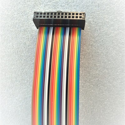 40Pin彩排线牛角34P排线20芯MIL彩色排线10针两头带FC-40压线头26
