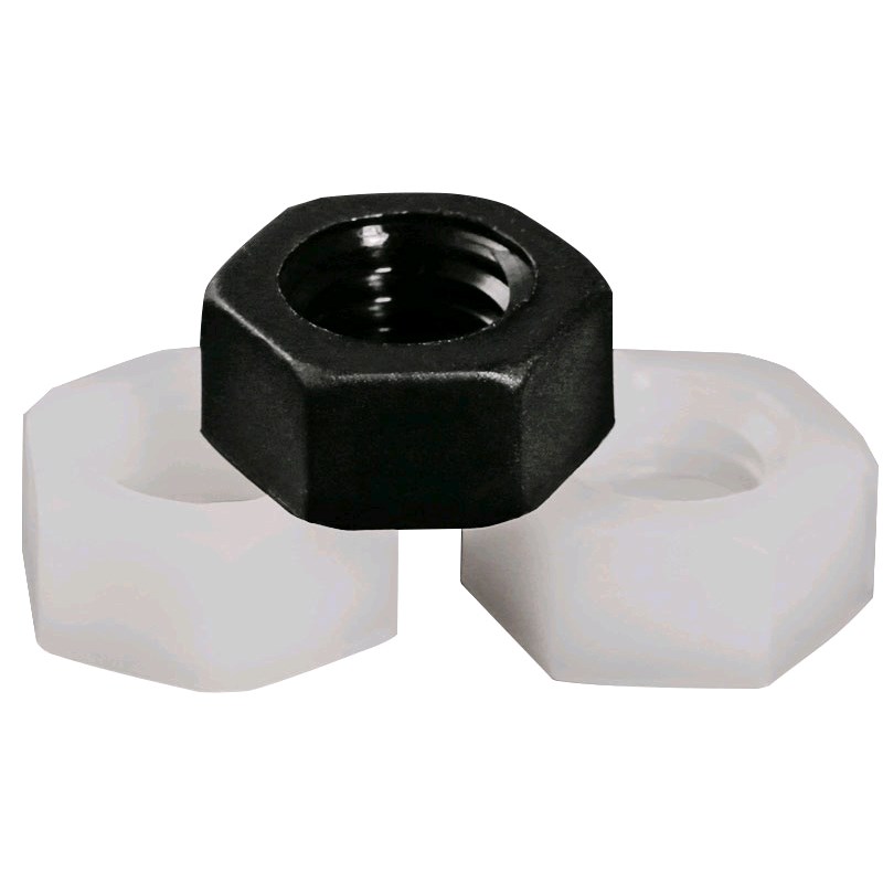 尼龙六角螺母/塑胶螺母/尼龙螺帽M2M2.5M3M4M5M6M8M10XM12-M16