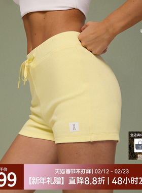 安欧兔美式辣妹超短裤女 运动裤子夏季抽绳休闲户外跑步网球热裤