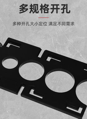 多功能六折尺瓷砖开孔折叠尺万向瓦工定位工具折角尺铝合金