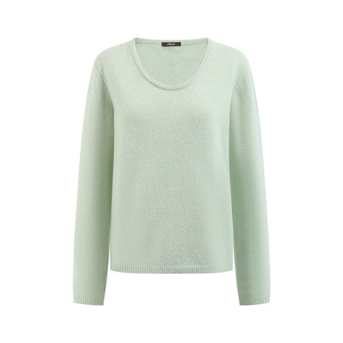 Green Mist Merino Sweater 雪山线圆领美丽奴羊毛针织上衣