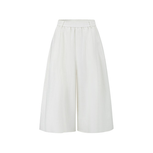 Light Wild Wide-Leg Pants 轻野舒适棉亚麻松紧阔腿裤