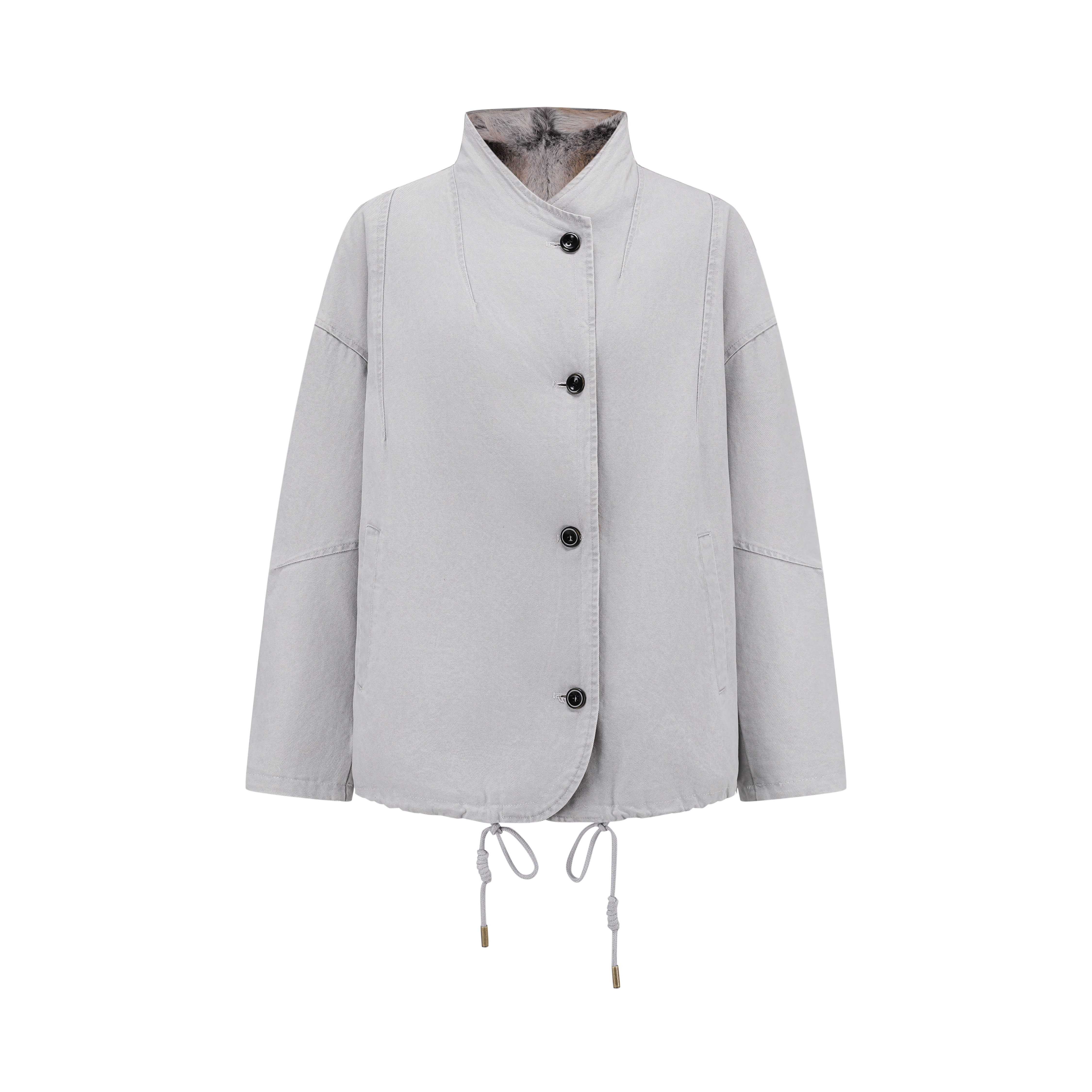 Soft Reversible Parka with Fur Lining 双面穿兔毛内胆派克外套