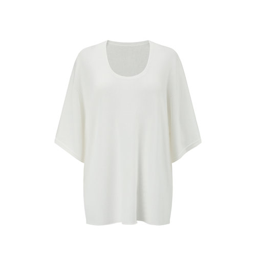Ultimate Basic U-Neck Lazy Tee 基础大白U领慵懒风T恤