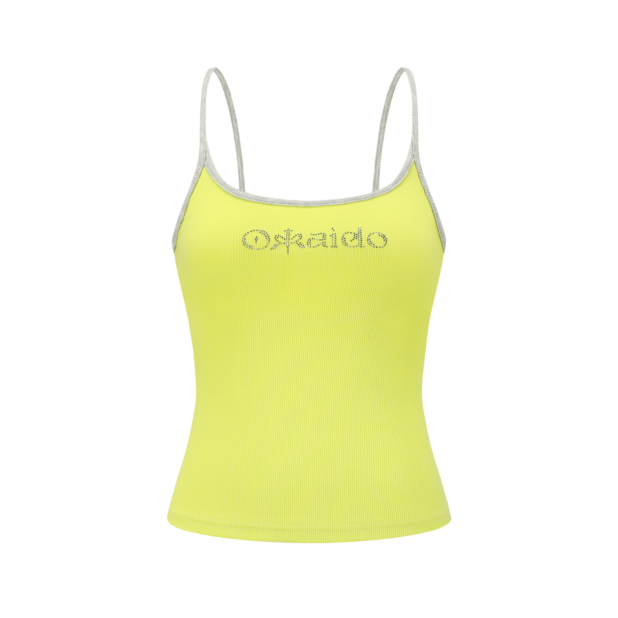 Lemon Glow Top 柠檬黄螺纹吊带