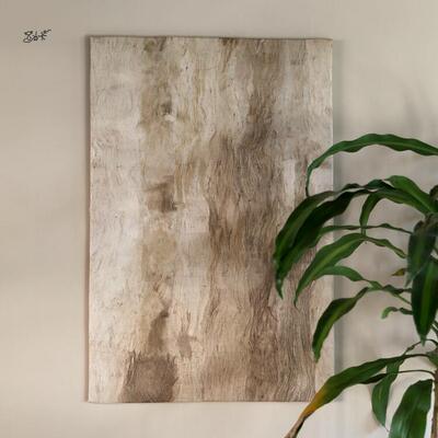 纤维构 树皮纸 傣族树皮布tapa侘寂画材 漆器纸胎DIY厚糙树皮肌理