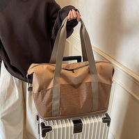 Travel bag for women, fashionable large-capacity portable bag for clothes, light and portable luggage bag for short trips thumbnail 5