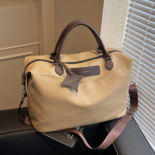 防水旅行袋女大容量短途出差旅行包可套拉杆箱高级感免托运登机包