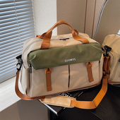 大容量时尚 短途旅行包女手提出差轻便行李袋男扩容斜挎运动健身包