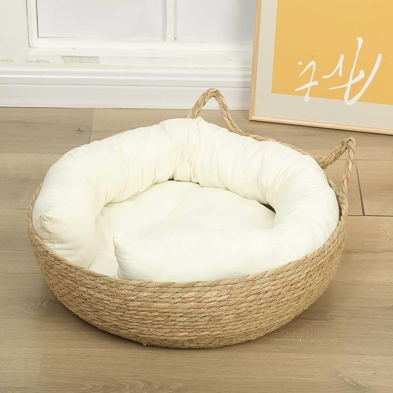 猫窝四季通用藤编猫抓板宠物凉席猫窝窝I凉席草编猫咪窝夏季可拆,宠物/宠物食品及用品,猫窝/屋/帐篷/沙发,淘宝优惠券,粉丝福利购,淘宝优惠卷