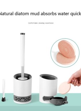 Wall Mounted Toilet Brush Bathroom Cleaning Brush wWith Natu