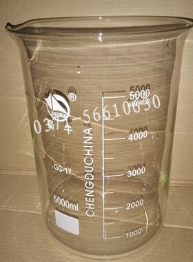 玻璃烧杯3000ml 烧杯 刻度准确 实验室玻璃仪器U烧器/一箱12个
