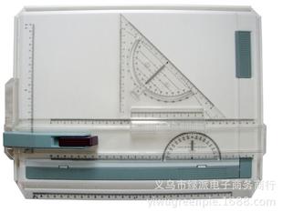 红环A4绘图板专业塑料工r程设计建筑制图工具套装a4制图板快速考