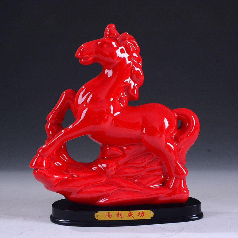 十二12陶瓷生肖大红色r全套风水家居摆件鼠牛虎兔龙蛇马羊猴鸡狗,家居饰品,装饰摆件,淘宝优惠券,粉丝福利购,淘宝优惠卷