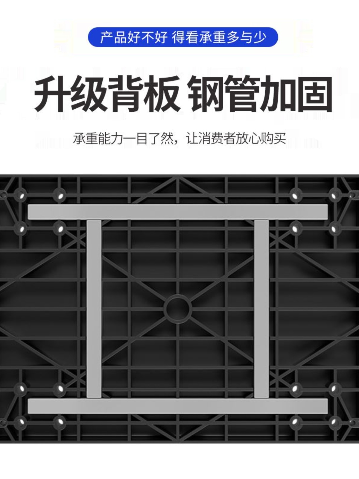 迅驰手推车小拉车方管加固搬运车轻便折叠平板车静音四轮拖车