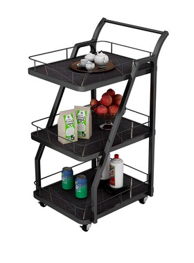 酒水饮料茶水手推车餐厅4uS店酒店酒吧KTV移动小推车置物架餐车