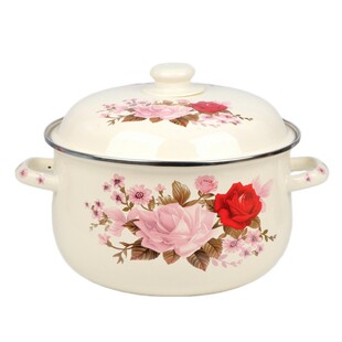 加厚搪瓷锅大号炖锅26CM汤锅大容量煲锅电磁炉燃气V土耳其锅家用