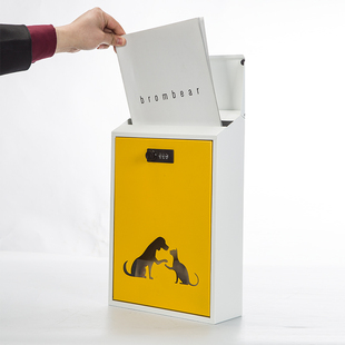 信箱家用a挂墙室外防雨创意不y锈钢意见箱带锁信件报纸邮筒快递小