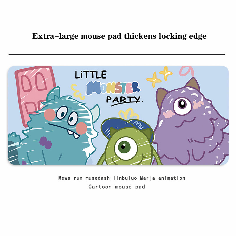 卡通动漫毛毛怪兽超大号鼠标垫