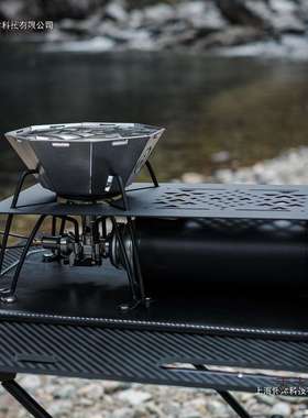 黑化SOTO蜘蛛炉配件黑色蜘蛛炉防风罩桌板SOTO340配件聚能麦太保