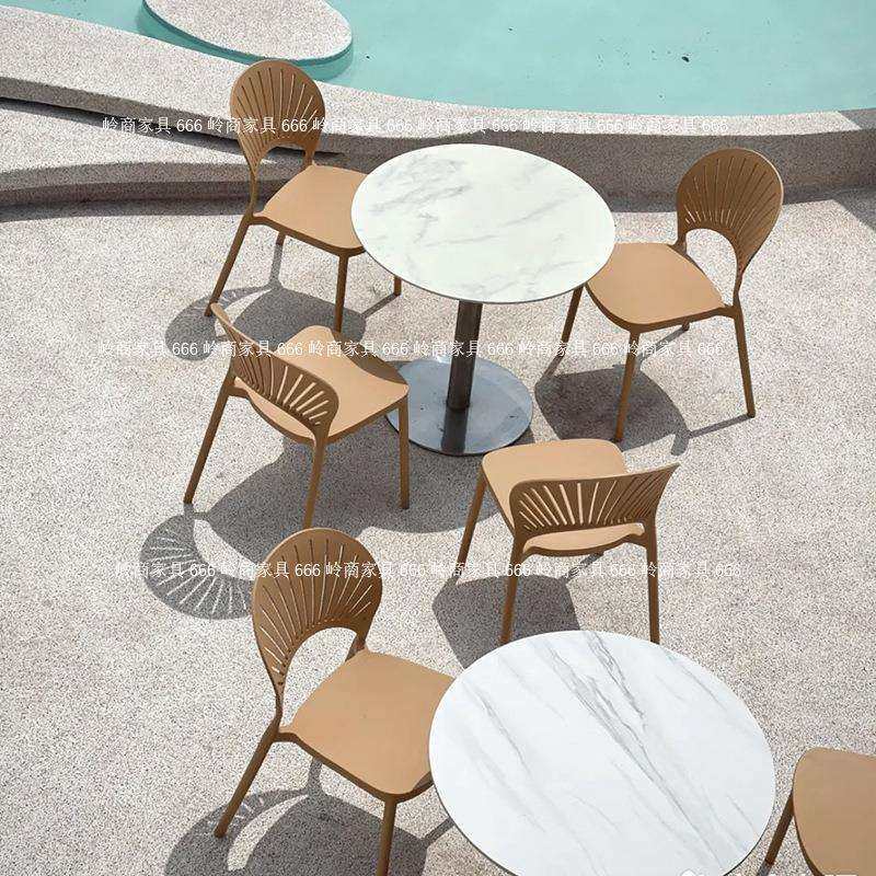 现代户外奶茶店咖啡厅休闲餐桌椅组合网红塑胶贝壳椅创意餐桌椅,机械设备,橡胶设备,淘宝优惠券,粉丝福利购,淘宝优惠卷