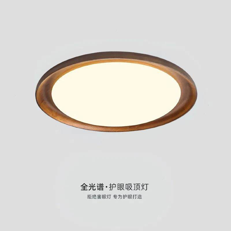 中古风卧室灯吸顶灯全光谱护眼胡桃木色圆形美式新中式复古书房灯,玩具/童车/益智/积木/模型,其它,淘宝优惠券,粉丝福利购,淘宝优惠卷